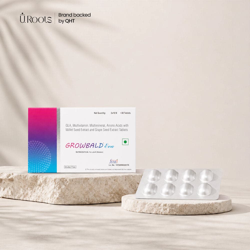 Growbald EVA Daily Hair Wellness Multivitamin for Women | 3 Pack